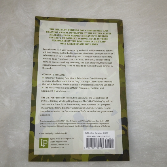 BOOK DOD U.S. Military Working Dog Training Handbook, VGUC - Picture 5 of 5